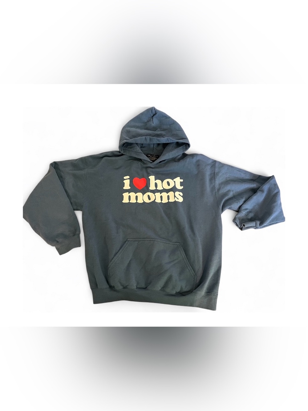 DANNY DUNCAN: Blue Hoodie with "I ♥ hot moms" Graphic